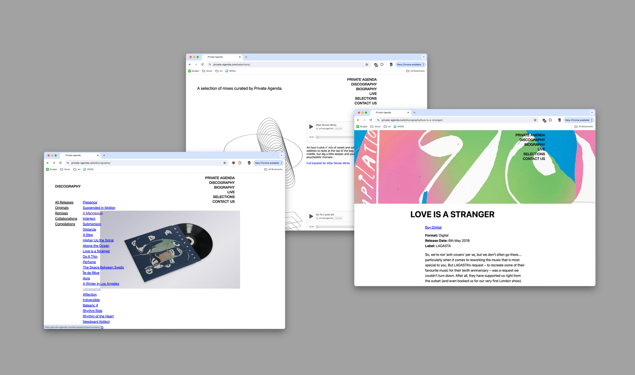 Website pages